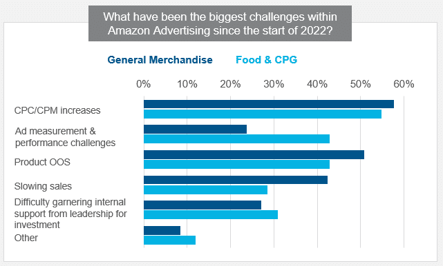 What have been the biggest challenges within Amazon Advertising since the start of 2022?