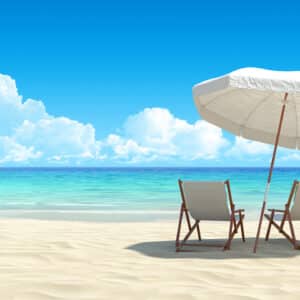 Quarterly Travel Insights Webinar - Beach Chairs on Clear Ocean Water